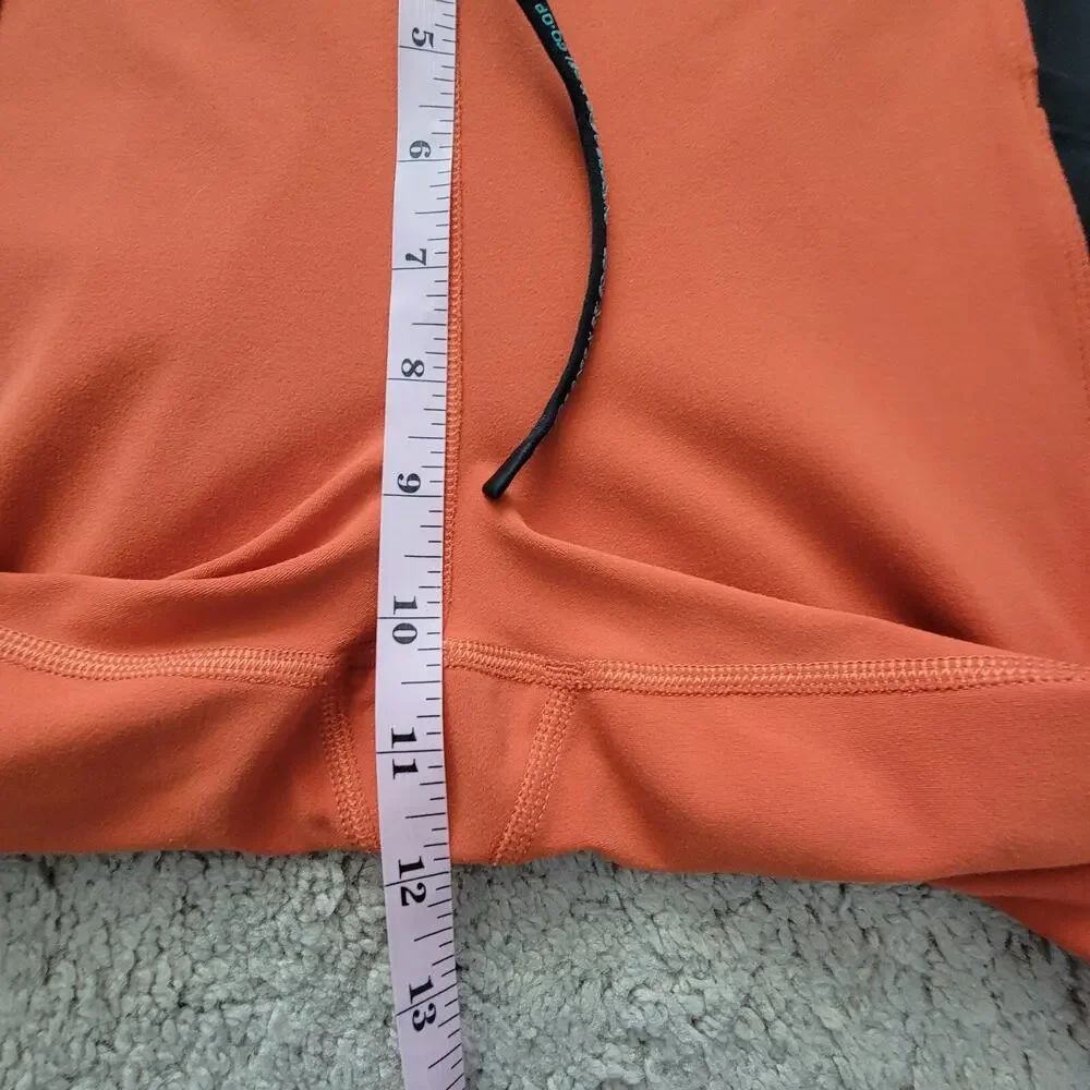 Outdoor Afro x REI Co-op Womens L Orange Black Colorblock 7/8 Leggings - Picture 5 of 12
